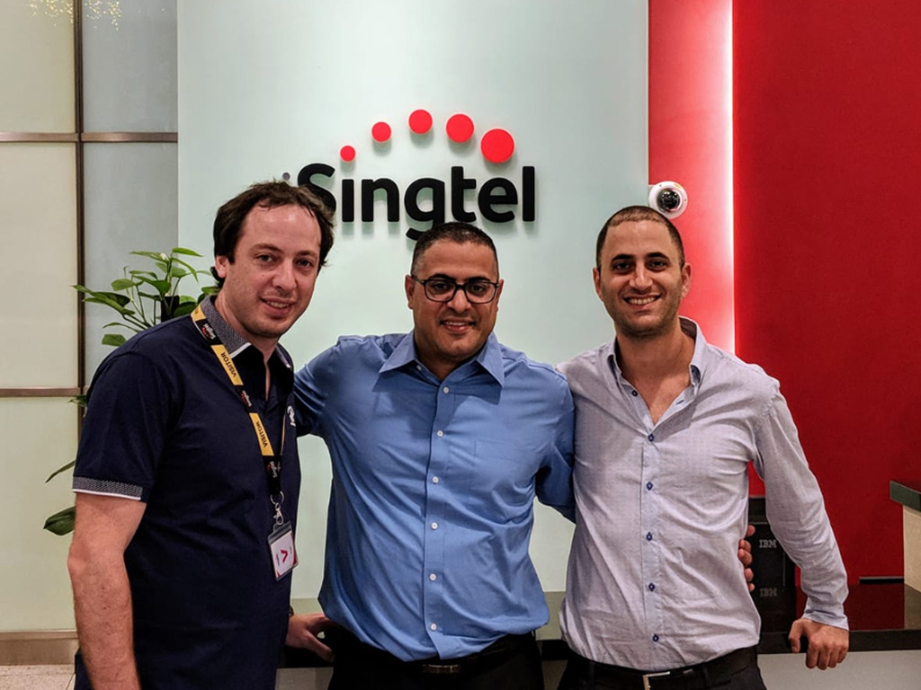 The Axonize team at Singtel